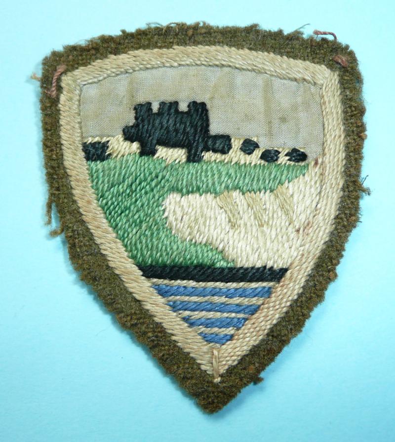 WW2 44th (Home Counties) Division (TA) Embroidered Cloth Formation Sign