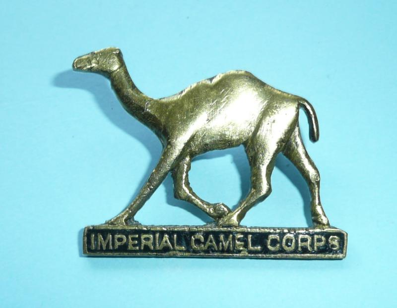 WW1 Imperial Camel Corps Cast Brass and Enamel Cap Badge