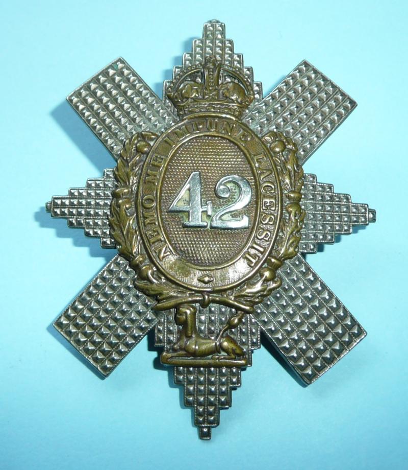 WW2 Black Watch NCO's Glengarry Badge, King's Crown