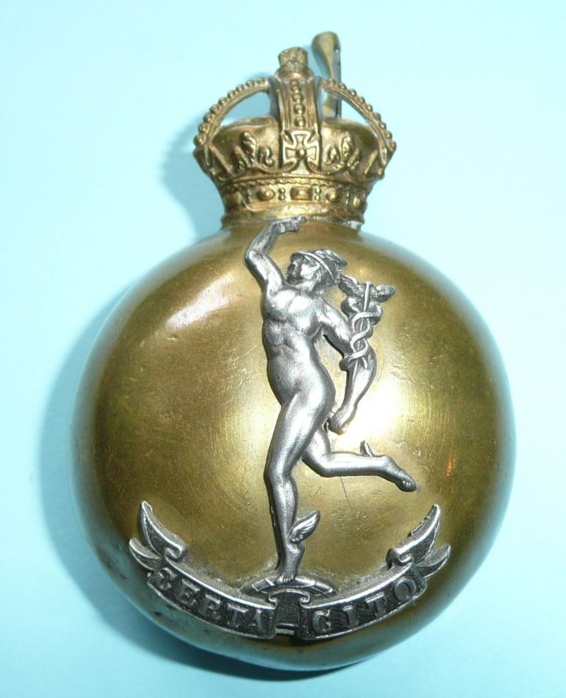 Royal Corps of Signals Officer's / Bandsman's Busby Badge, Kings Crown