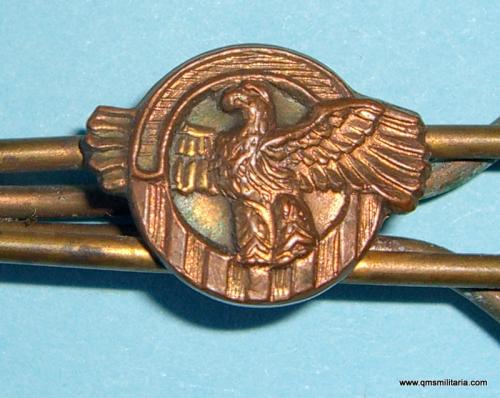 WW2 USA Ruptured Duck Brass Tie Pin - Honourable Service Discharge Button