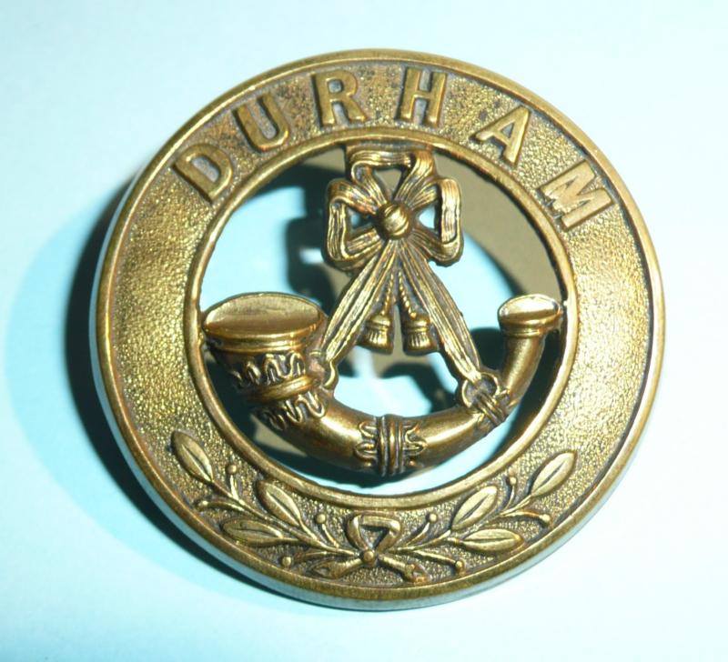 Durham Light Infantry (DLI) Other Rank’s Brass Gilding Metal Helmet Plate Centre (HPC)