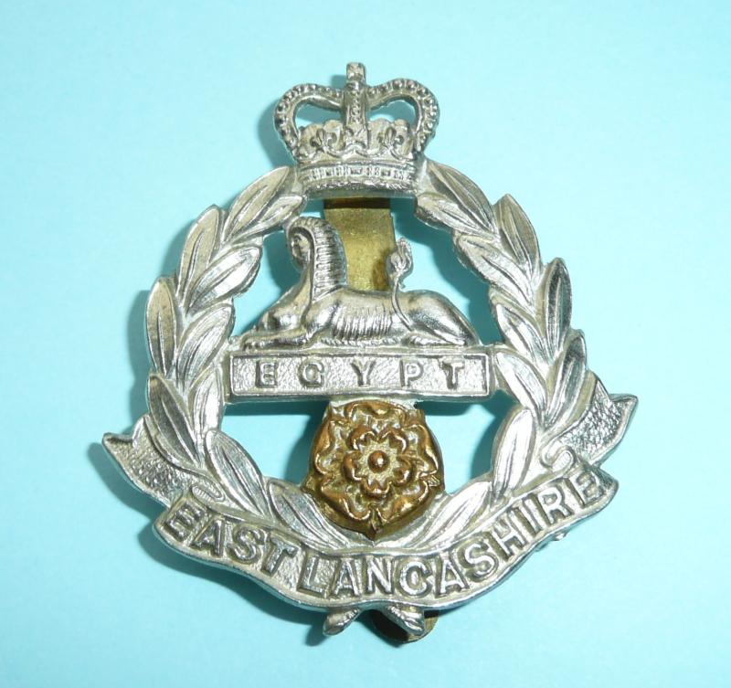 East Lancashire Regiment B-Metal Cap Badge, QEII issue