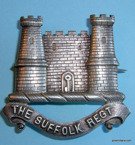 Suffolk Regiment Victorian Officers' Indian Mess Servants Headdress Badge