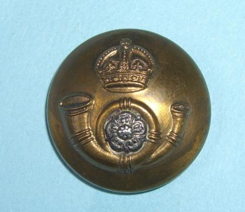 Kings Own ( Yorkshire Light Infantry ) KOYLI Officers large bi-metal button ( 51st & 105th Foot)