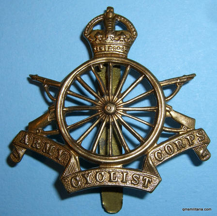 16 spoke Army Cyclist Corps Cap Badge