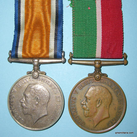WW1 Australia Mercantile Marine Medal Pair issued Coutts an Australian - very scarce