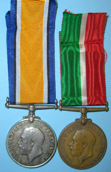 WW1 South African Mercantile Marine Medal Pair issued to Woodward - very scarce 
