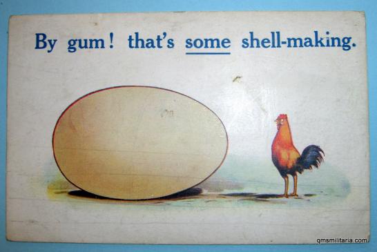 WW1 Bamforth Series - Munitions Worker joke postcard