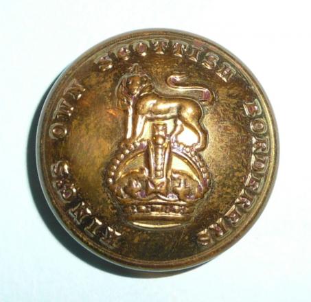 Kings Own Scottish Borderers ( KOSB ) Officers Large Brass Button ( 25th Foot)