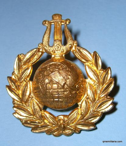 Royal Marines School of Music Gilt Cap Badge
