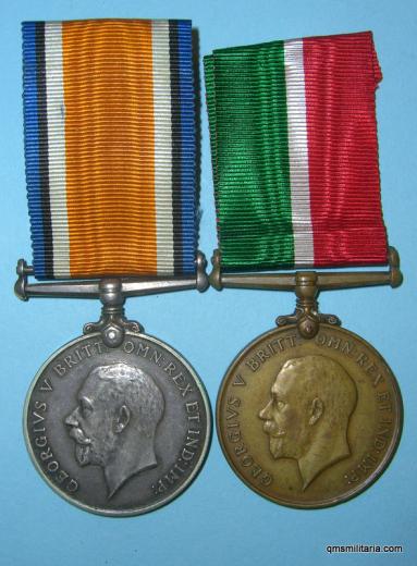 Very scarce Mercantile Marine WW1 pair to a Woman - Margaret Sorrell