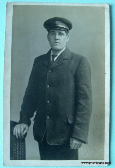 Scarce original WW1 photograph of Royal Naval Reserve Trawlers Petty Officer
