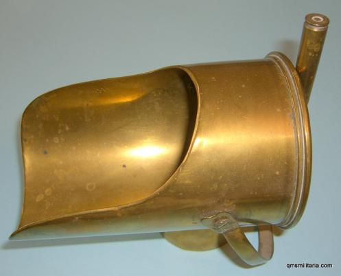 WW1 Large Trench Art Coal Scuttle - 18 pdr shell with bullet shovel