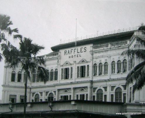 Original Photograph of Raffles Hotel Singapore, 1945