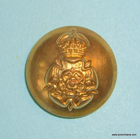 WW2 Intelligence Corps Large Brass Button, King's Crown, pre 1952