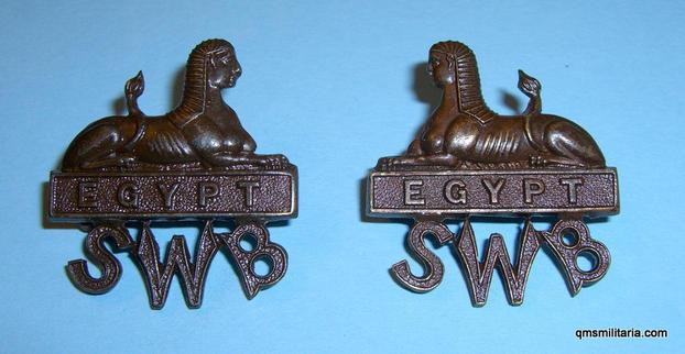 South Wales Borderers -  Pair of Officer's SD Collars 