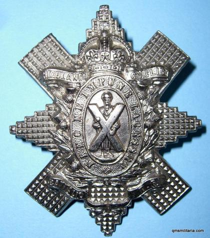 Highland Cyclist Battalion Cap Badge - Large pattern 1908-1920 - maker marked
