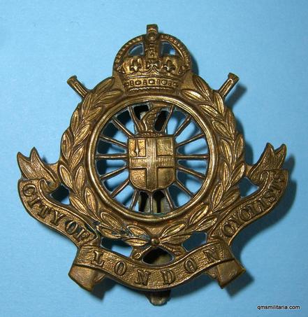Scarce WW1 1st/1st London Divisional Cyclist Company Cap Badge