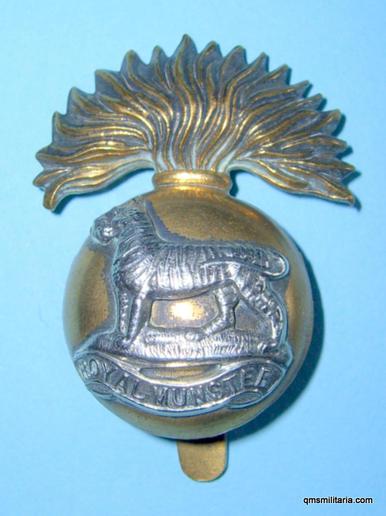Royal Munster Fusiliers OR's Bi-metal cap badge circa 1898-1922