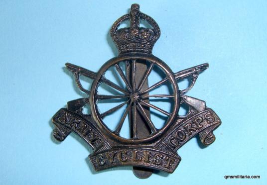 Scarce WW1 Bronze 12 spoke Army Cyclist Corps Cap Badge