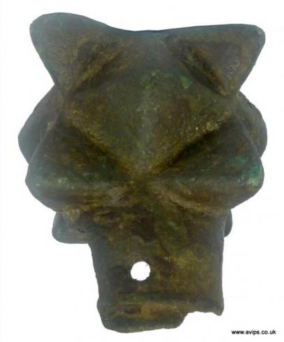 EXCAVATED MEDIEVAL BRONZE MACE HEAD CIRCA 1100 - 1300