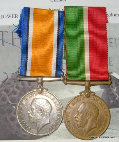 WW1 Mercantile Marine Casualty Pair  - Shillcock, S.S. Wayfarer