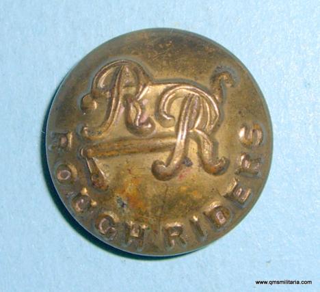City of London Yeomanry ( Rough Riders ) Officer's Medium Brass Button