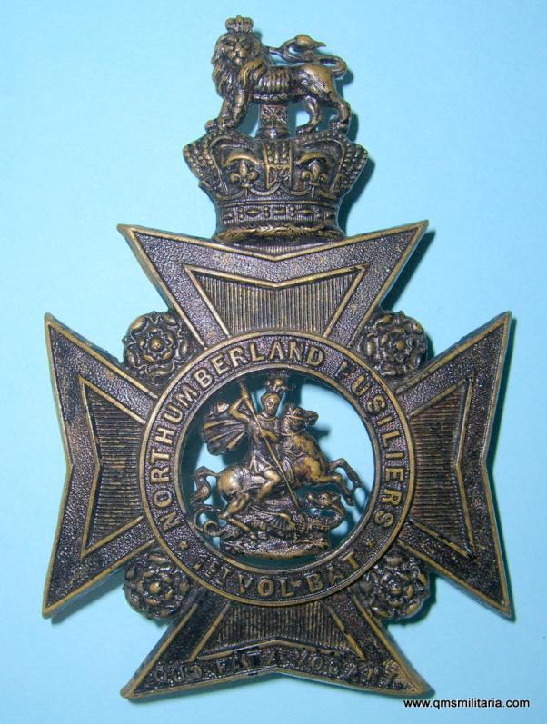 1st Volunteer Battalion Northumberland Fusiliers Other Rank's Helmet Plate, worn c.1883-1893