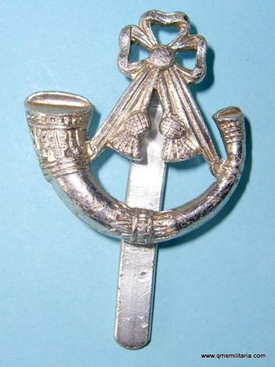 Light Infantry Anodised Aluminium Cap Badge - Timings