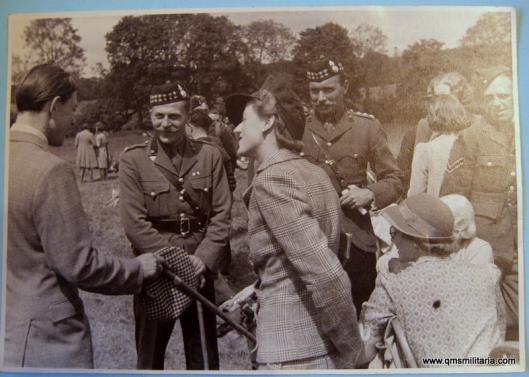 WW2 original photograph Royal Scots Fusilier Officer's at Enniskillen in 1941 - named