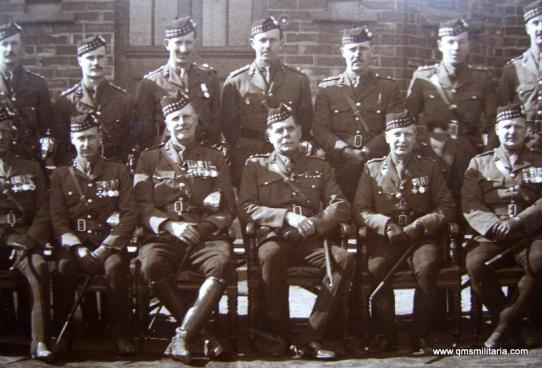 Large WW2 Original Photograph of Lord Trenchard with 2nd Battalion Royal Scots Fusiliers, Catterick, of RAF interest too