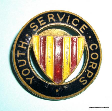 Northumberland Youth Service Corps Enamel, Painted and Brass Lapel Badge