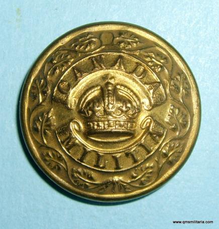 Canadian Canada Militia Other Ranks Large Pattern Brass Button