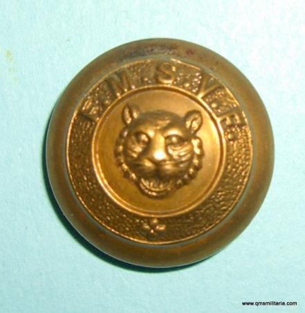 Federation of Malay States Volunteer Force ( FMSVF ) Medium Brass Button