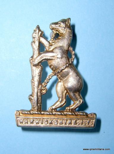 Warwickshire Regiment Imperial Yeomanry NCO Silver Plated Arm Badge