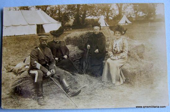 Fantastic Original Pre WW1 Postcard of a senior NCO of the East Riding Yeomanry (Lancers) 