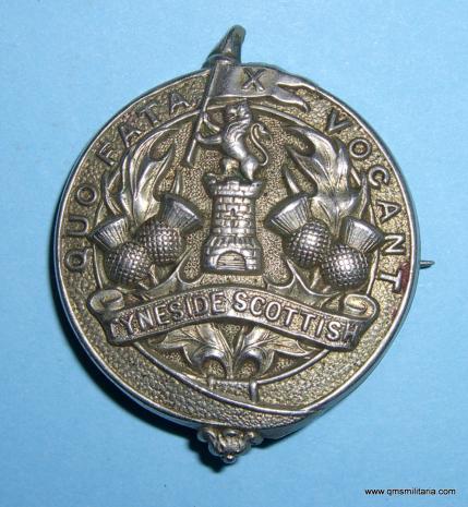 Scarce 1914 1st Pattern Tyneside Scottish Other Rank's Glengarry Cap Badge