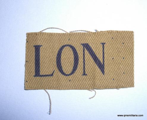 WW2 Home Front London Home Guard ( HG ) Cloth Flash Designation