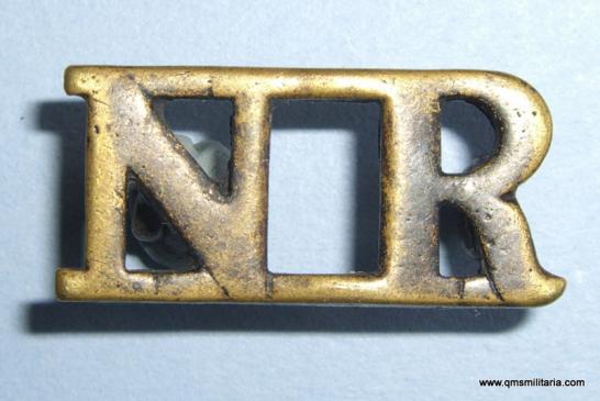 Nigerian Regiment Royal West African Frontier Force Blackened Brass Shoulder Title