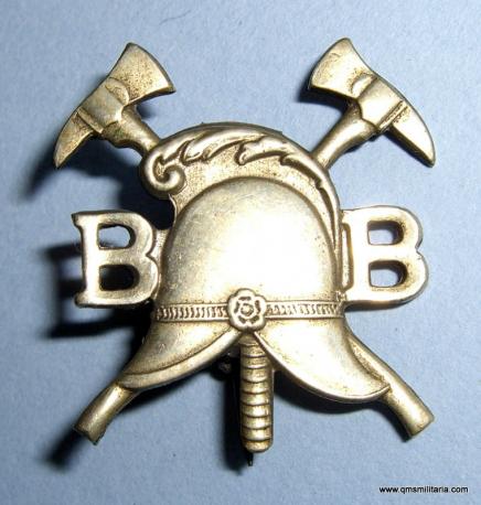 The Boys' Brigade Firemans' Proficiency Pre-War Silver plated Badge 1927-1968