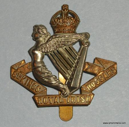 8th ( King's Royal Irish ) Hussars Other Ranks Bi-metal Cap Badge