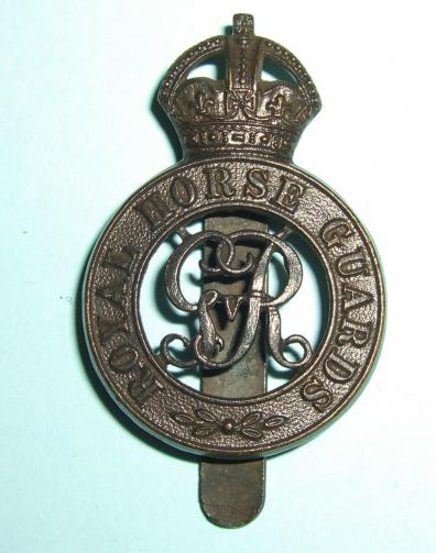 Royal Horse Guards  ( The Blues ) GV Other Ranks Bronzed Cap Badge