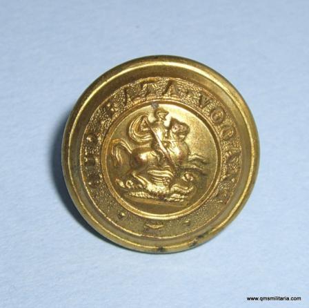 Northumberland Fusiliers Officers Medium Pattern Gilt Button JR Gaunt & Son London