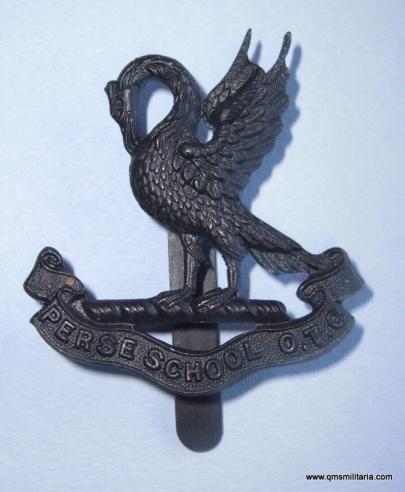 Early Perse School ( Cambridge ) OTC Blackened Cap badge (first pattern)