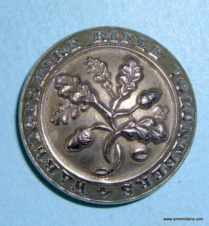 Warwickshire Rifle Volunteers Large Pattern White Metal Button