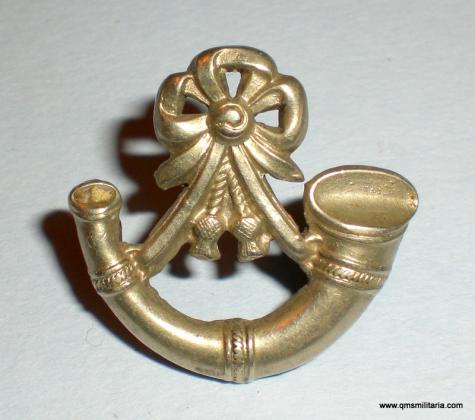 Volunteer / Light Infantry Militia Battalion Other Ranks White Metal Collar Badge