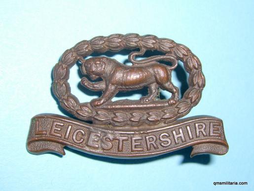 Leicestershire Regiment Officer's OSD Bronze Collar Badge