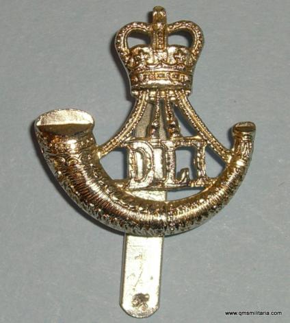 Durham Light Infantry ( DLI ) Anodised Aluminium AA Staybrite Cap Badge - Smith & Wright