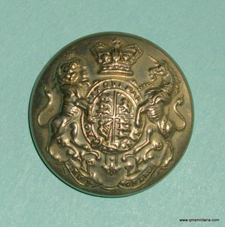 Victorian Volunteer / Militia Other Ranks White Metal Large Pattern Button